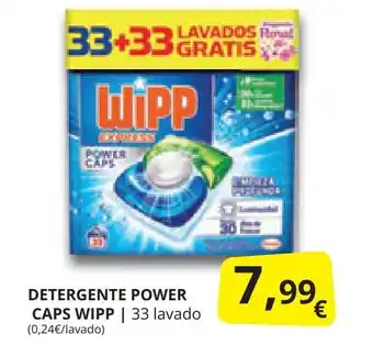 Supermercados MAS DETERGENTE POWER CAPS WIPP oferta