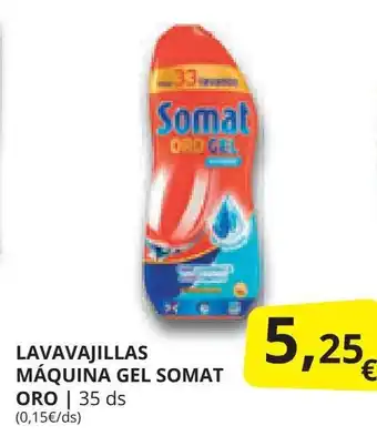 Supermercados MAS LAVAVAJILLAS MÁQUINA GEL SOMAT oferta