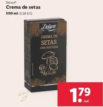 Lidl Deluxe® Crema de setas oferta