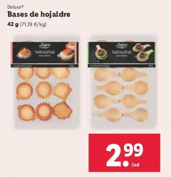 Lidl Deluxe® Bases de hojaldre oferta