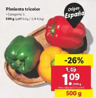 Lidl Pimiento tricolor oferta