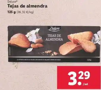 Lidl Deluxe® Tejas de almendra oferta