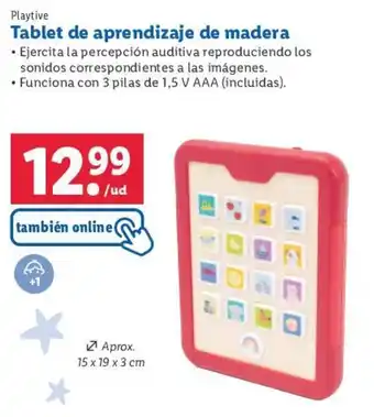Lidl Tablet de aprendizaje de madera oferta