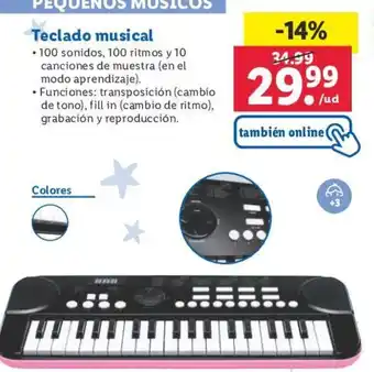 Lidl Teclado musical oferta