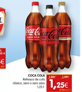 Dicost COCA COLA Refresco de cola clásico, zero o zero zero oferta