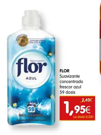 Dicost FLOR Suavizante concentrado frescor azul 59 dosis oferta