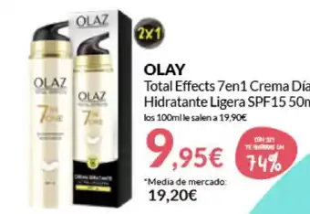 PrimaPrix Olay Total Effects 7en1 Crema Día Hidrante Ligera Spf15 50 ml oferta