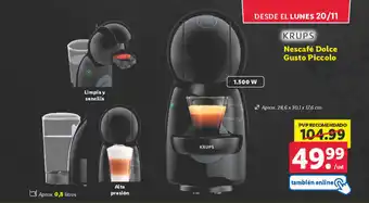 Lidl Nescafé Dolce Gusto Piccolo oferta