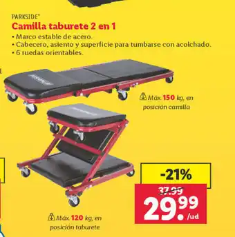 Lidl Camilla taburete 2 en 1 oferta