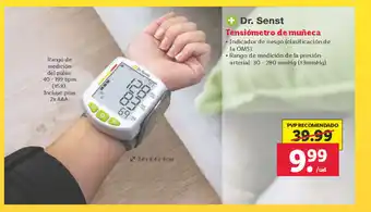 Lidl Dr.Senst Tensiómetro de muñeca oferta