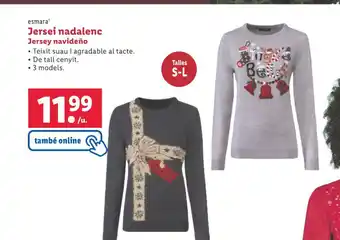 Lidl Jersei nadalenc Jersey navideño oferta