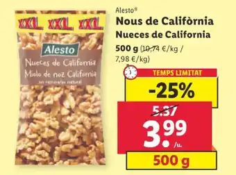 Lidl Nueces de California oferta