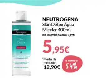 PrimaPrix Neutrogena Skin Detox Agua Micelar 400ml. oferta