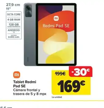 Carrefour Tablet redmi pad SE oferta