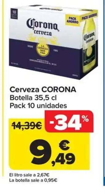 Carrefour Cerveza CORONA oferta