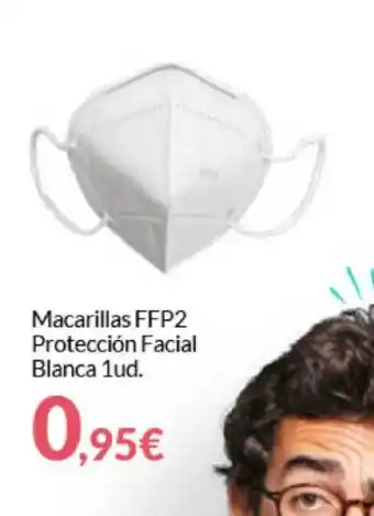 Macarillas FFP2 Protección Facial Blanca 1ud.