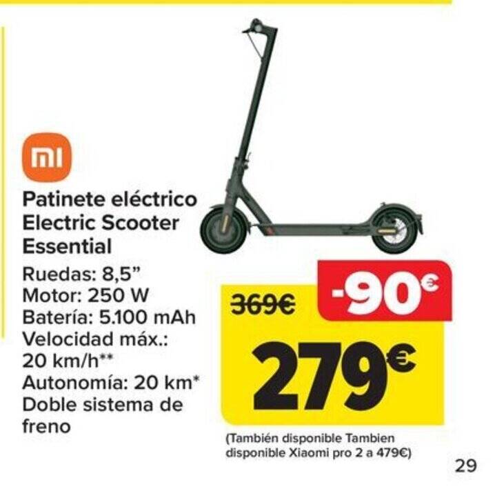 Carrefour Patinete eléctrico Electric Scooter Essential oferta