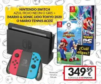 Game Nintendo Switch Azul/Rojo Neon O Gris + (Mario & Sonic Jjoo Tokyo 2020 O Mario Tennis Aces) oferta