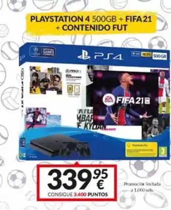 Game Playstation 4 500GB + FIFA21 + Contenido Fut oferta