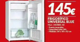 Embargos a lo bestia Universal Blue Frigorífico 84 x 48 x 43 cm oferta