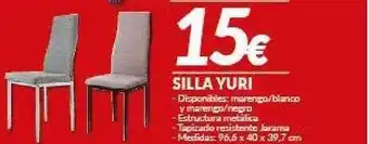 Embargos a lo bestia Silla Yuri oferta