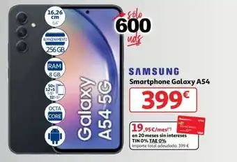 Alcampo SAMSUNG Smartphone Galaxy A54 oferta