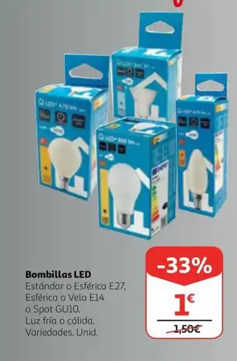 Alcampo Bombillas LED oferta
