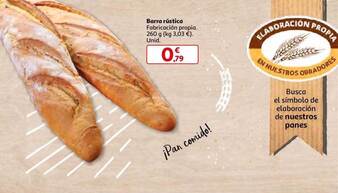 Alcampo Barra rústica 260 g oferta