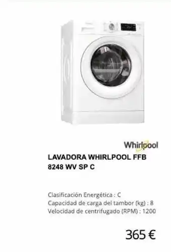 Milar Whirlpool Lavadora FFB 8248 WV SP C oferta