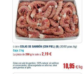Abordo Colas De Gambón (con Piel) (b) oferta