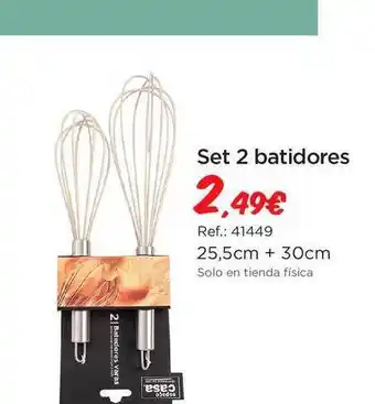 Set 2 Batidores 25,5cm + 30cm