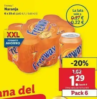 Lidl Naranjas freeway oferta