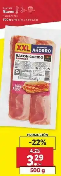 Lidl Bacon realvalle oferta