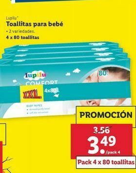 Lidl Toallitas húmedas para bebé lupilu oferta