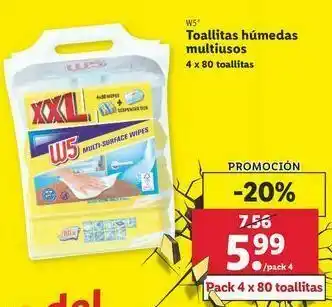 Lidl Toallitas húmedas para bebé w5 oferta