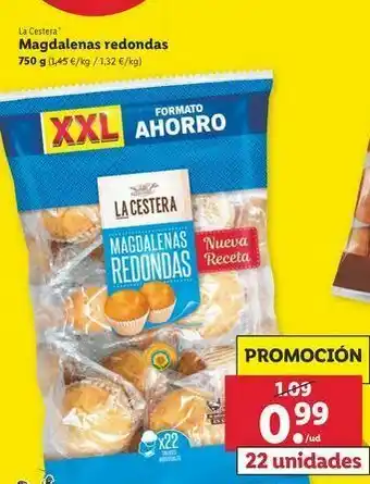 Lidl Magdalenas redondas la cestera oferta