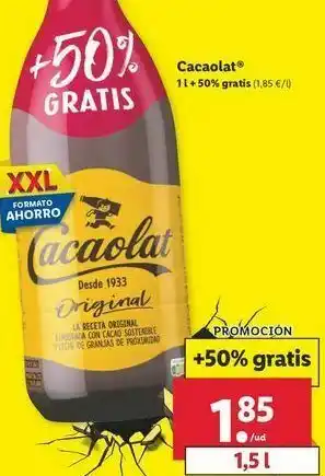 Lidl Cacao cacaolat oferta