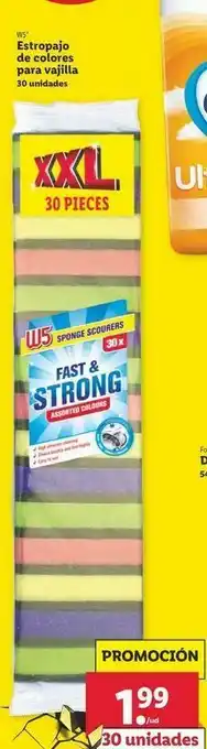 Lidl Estropajo de colores para vajilla w5 oferta