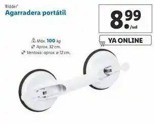 Lidl Agarradora portátil ridder oferta