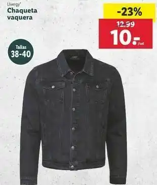 Lidl Chaqueta vaquera livergy oferta