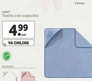 Lidl Toalla con capucha lupilu oferta