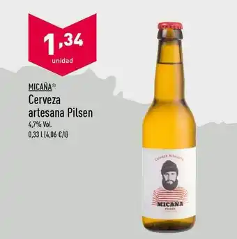 ALDI Micaña Pilsen Cerveza artesana 0,33 L oferta