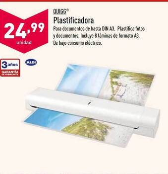 ALDI Quigg Plastificadora oferta