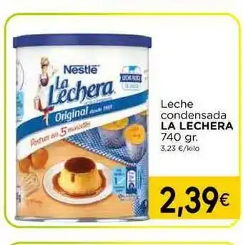 Supermercados Piedra La Lechera Leche condensada 740 gr oferta