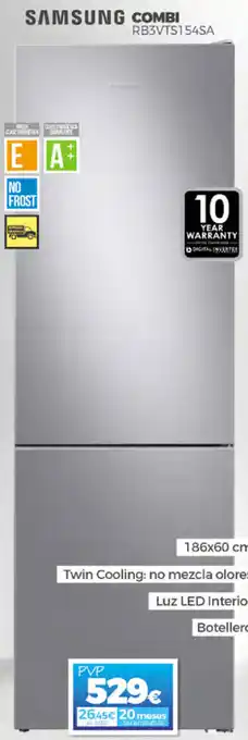 Electrocash Samsung Combi RB3VTS154SA oferta