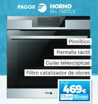 Electrocash Fagor Horno 8H-760TCX oferta