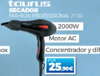 Electrocash Taurus Secador Fashion Professional 2100 oferta