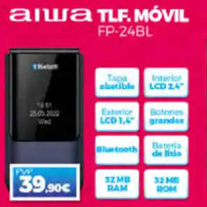 Electrocash Aiwa TLF. Móvil FP 24BL oferta