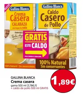 Hiper Usera Gallina Blanca Creme casera 500ml oferta