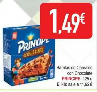 Masymas Principe Barritas De Cereales Con Chocolate 125g oferta